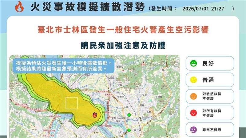 北市汽修廠大火 環保局:這2區民眾留意
