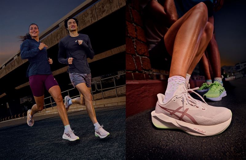 ASICS彈力跑鞋NOVABLAST 6全面進化，同步上市多款專業運動服飾打造舒適跑步體驗。（圖／品牌業者提供）