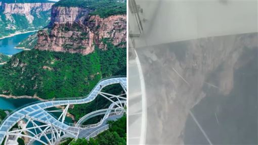 中國頂級「玻璃天空步道」遭孩用雨傘敲破