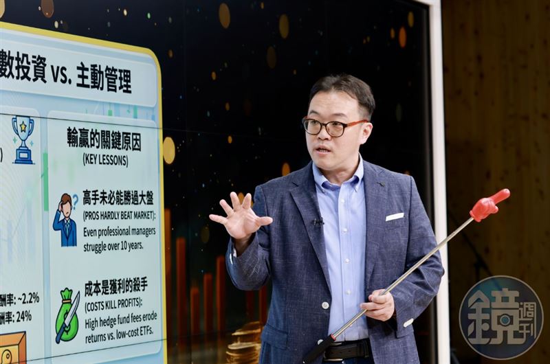 台北科技大學教授吳牧恩強調,想穩健參與台股成長,0050仍是最適合的工具。(圖/鏡週刊)