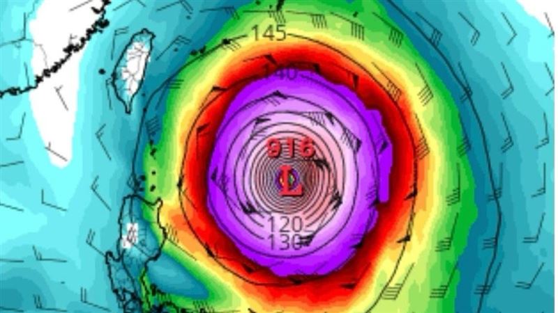 粉專估巴威這天到家門:衝進破壞力相當大
