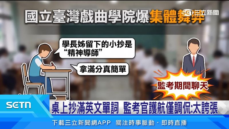 學生似乎不把考試當一回事