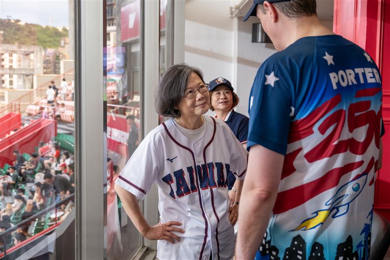 蔡英文出席「台美友好之夜 America Day x American Night Market」活動。（圖／總統府提供）