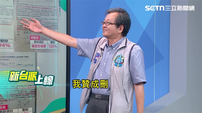 黃創夏直言，倘若媒宣費被立委發現用在不妥的地方，成為個人宣傳資源，他也贊成刪除。（圖／新台派上線）