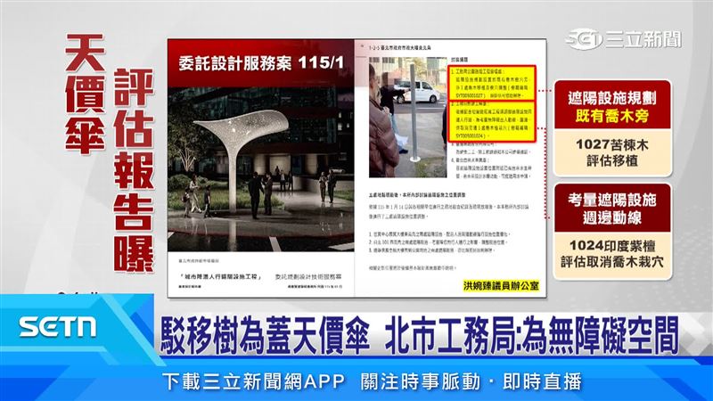 天價遮陽傘被迫搬家，究竟何種原因外界都想知道真正答案