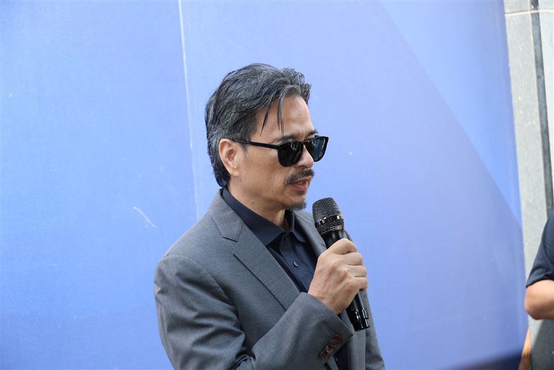 李興文現身送傅子純最後一程。（圖／記者鄭孟晃攝影）