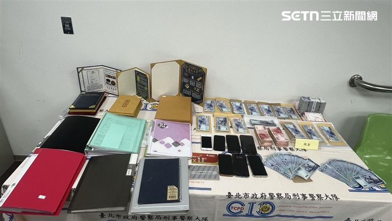 台北市刑大搗破靈骨塔詐騙集團,並逮捕竹聯幫弘仁會楊姓成員等9人。(圖/翻攝畫面)