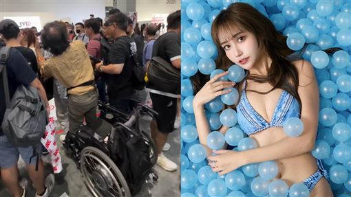 成人展見醫學奇蹟！輪椅男為拍女神站起來