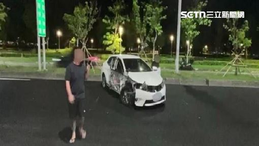 高雄男酒駕撞工程車　記者採訪遭攻擊受傷