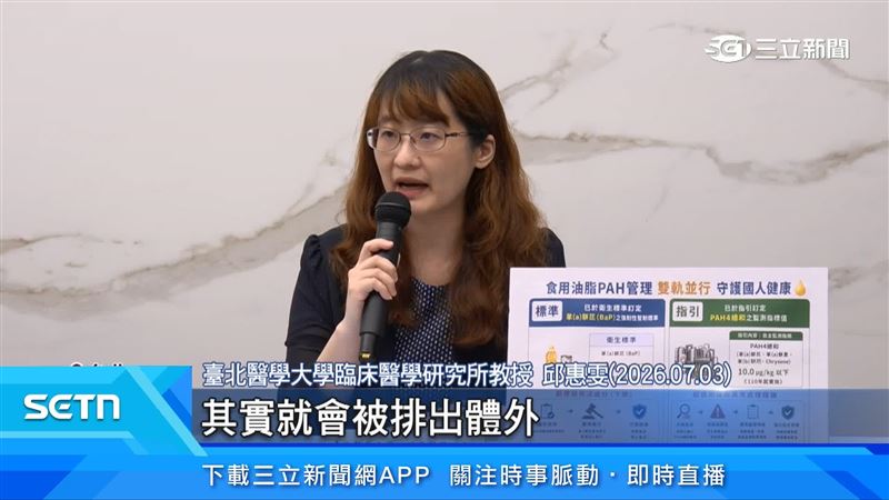 臺北醫學大學臨床醫學研究所教授邱惠雯出面說明