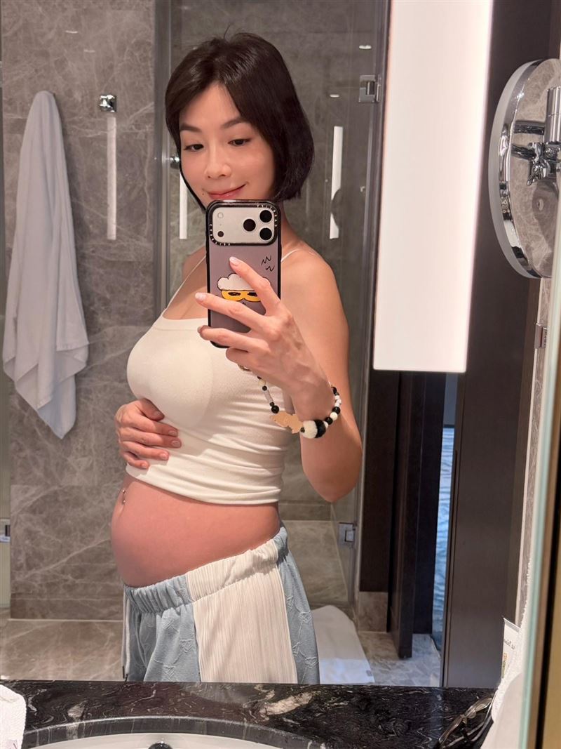 湘瑩孕前期一度出血,嚇得她不敢出門,幸好如今狀況已穩定。(圖/湘瑩提供)