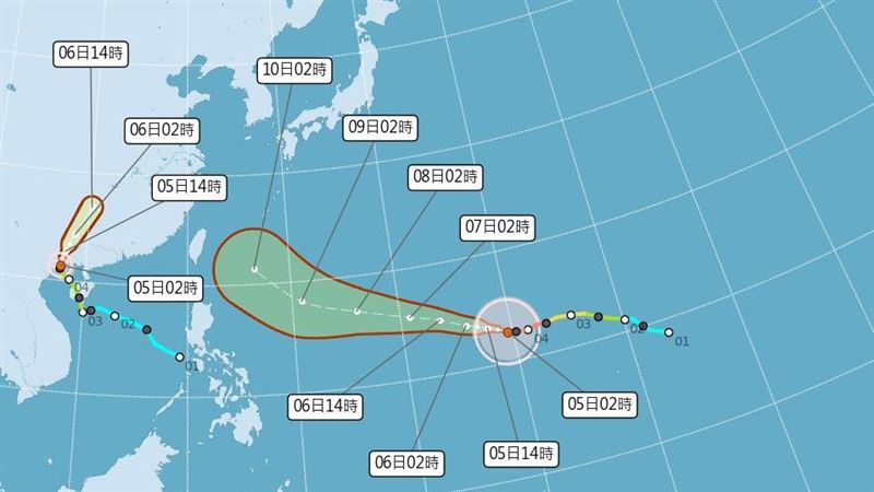專家曝:巴威颱風7/11凌晨前後從花蓮登陸