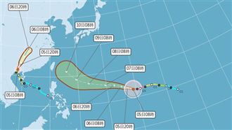 巴威路徑西修！這2天逼近 下到紫爆地區曝