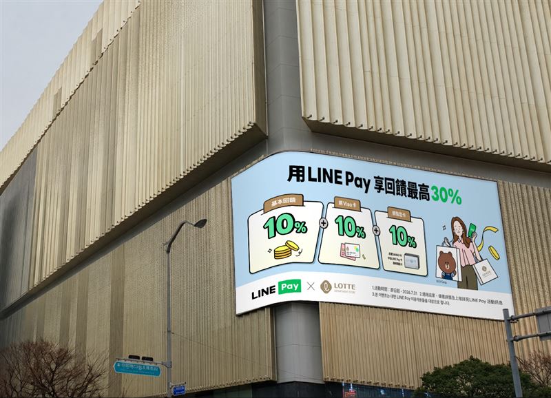LINE Pay自7月1日起於韓國熱門消費場景推出多項回饋優惠,包含於樂天百貨最高享LINE POINTS 30%回饋。(圖/品牌業者提供)