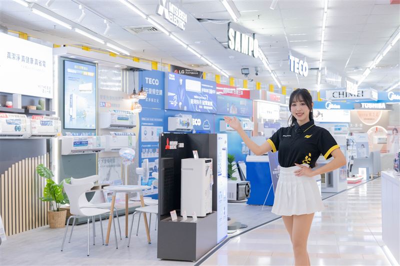 暑假3C購物戰開打,燦坤3C家電全館5折起,祭滿額禮迎戰,最高回饋近5萬元。(圖/品牌業者提供)