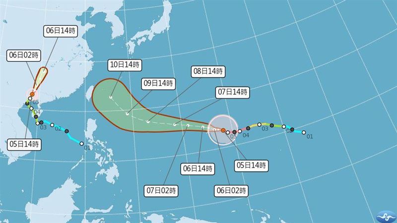 巴威颱風「侵台機率曝」 最快週四發海警