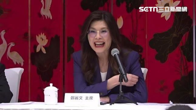 吳嘉隆直言,鄭麗文(圖)所領導的親中路線,變成了親共。(圖/翻攝畫面)