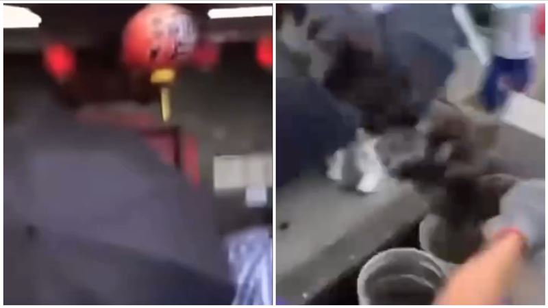 台東縣延平鄉的「玄濟宮」昨天(5日)傍晚,第三度遭潑灑穢物。(圖/翻攝自Threads @xvlvlvx_)