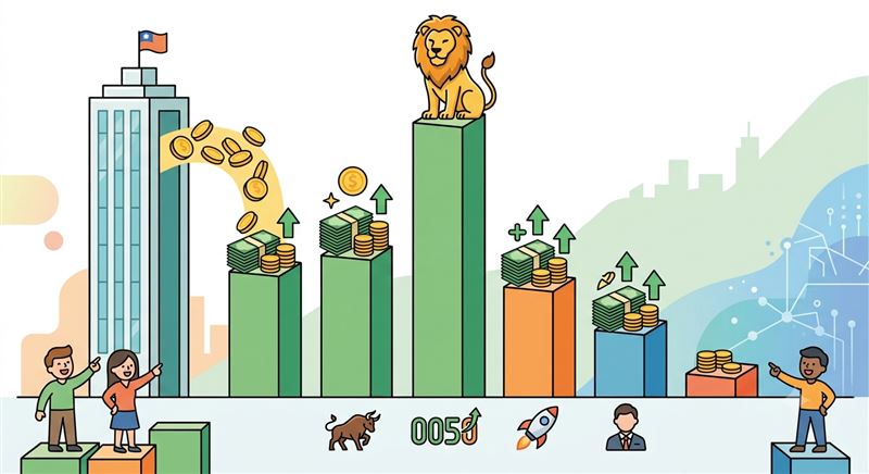 台股今年表現亮眼,加權指數屢屢創下新紀錄,今年台股ETF上半年的淨申購金額逼近9000億元,其中的「吸金王」是元大50(0050)穩居第一。(示意圖/AI生成)