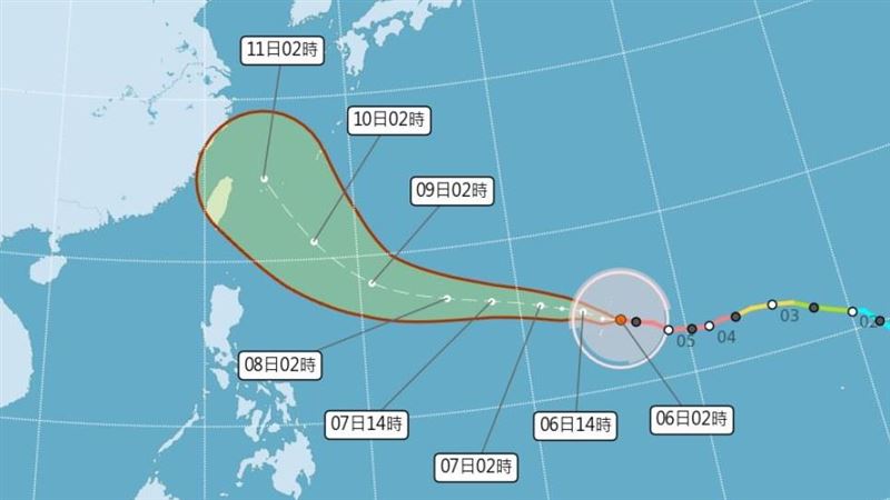 颱風假有望?巴威暴風侵襲率8縣市破50%