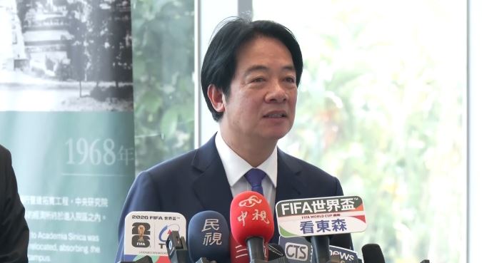 賴清德總統今(6)日上午出席「中央研究院第36次院士會議開幕式」前受訪回應致癌油。(圖/翻攝畫面)