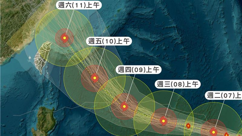 巴威逼近!這天是關鍵轉折 3地躲不過風雨