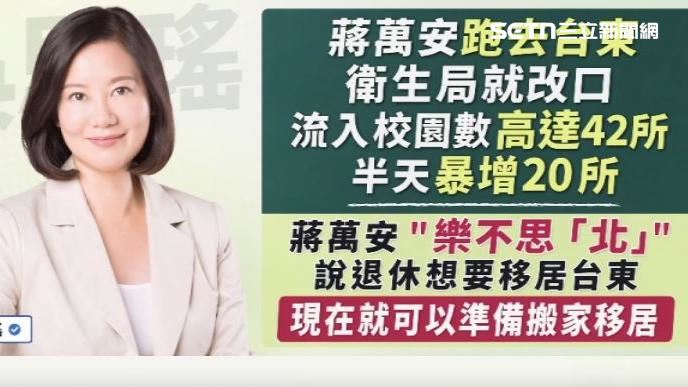 吳思瑤發文怒嗆蔣萬安樂不思北