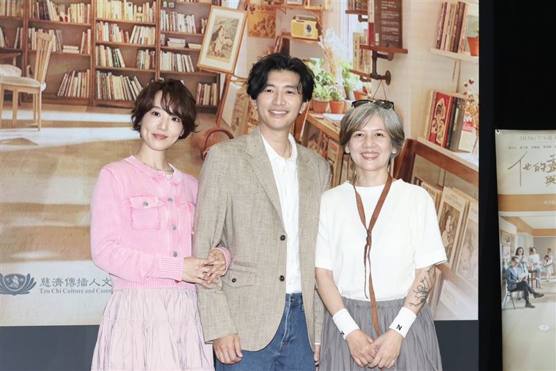 (左起)林子熙、曾少宗、黃柔閩出席首映記者會。(圖/記者田俊彥攝影)