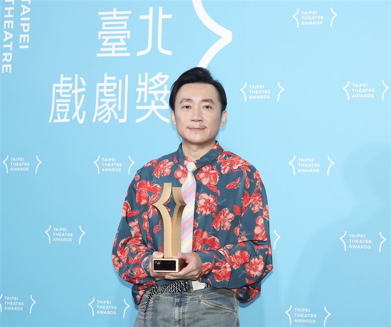 最佳戲劇類男演員林子恆。(圖/記者田俊彥攝影)