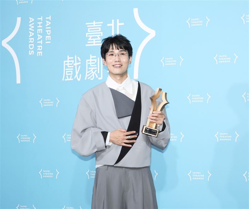最佳音樂劇類男演員宮能安有「劇場小王子」之稱。(圖/記者田俊彥攝影)