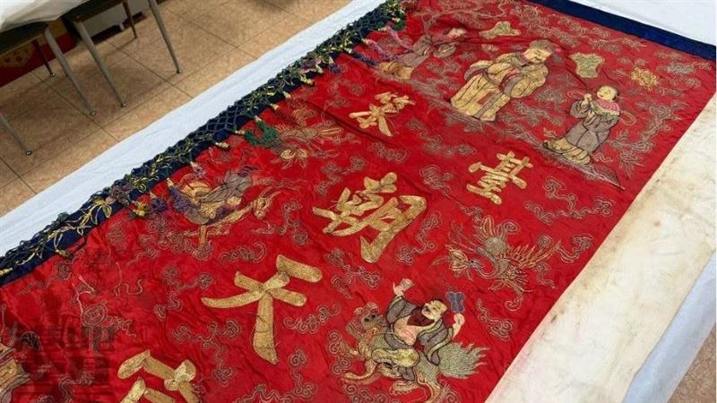 北港「小故宮」再添古物！天上聖母大旗