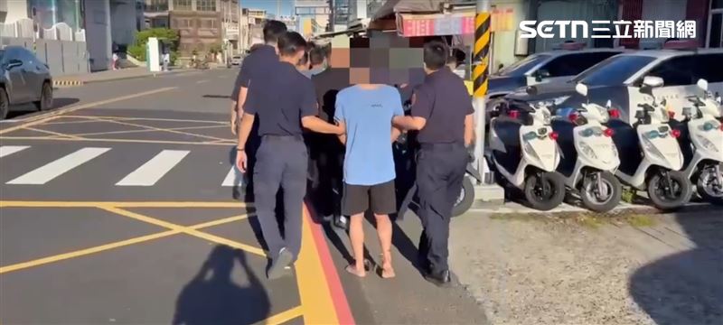 警方將6人以準現行犯身分逮捕。(圖/翻攝畫面)