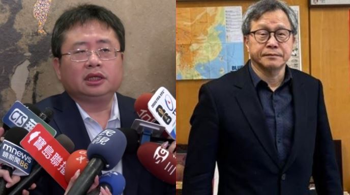 矢板明夫遭中國人攻擊,謝志偉轟,譴責中國流氓行徑,該怎麼處罰一定要怎麼處罰(組合圖/翻攝畫面、翻攝自謝志偉臉書)