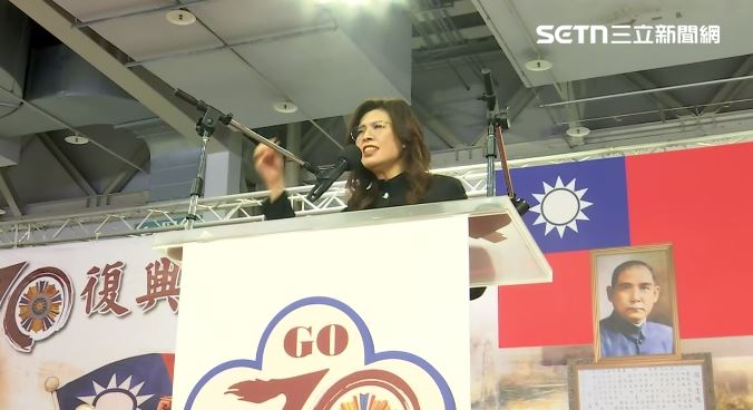 鄭麗文今(7日)參加「全國各界紀念七七抗戰暨慶祝黃復興成立七十週年」活動(圖/翻攝畫面)