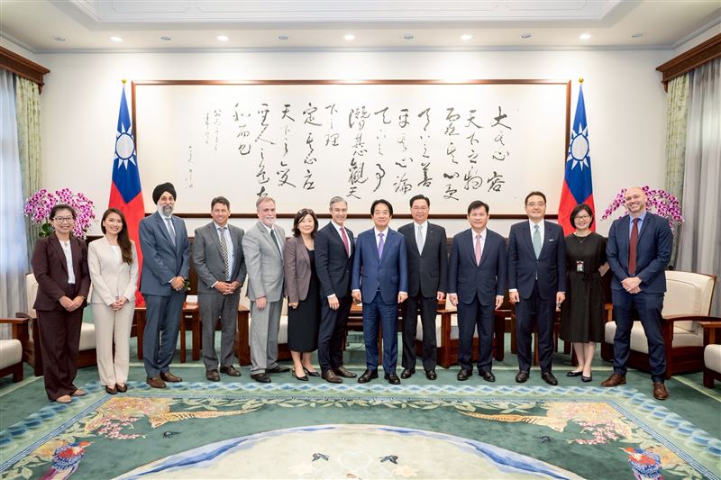 總統賴清德接見美國「國家民主基金會」（NED）暨其核心夥伴訪問團（圖／總統府提供）