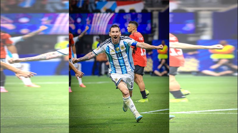 阿根廷球星梅西（Lionel Messi）。（圖／翻攝自X平台 @AFA）