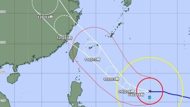 日氣象廳巴威最新路徑　警告：嚴防豪雨