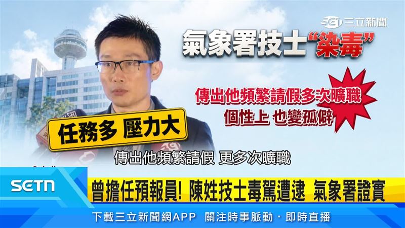 陳建安因家庭變故開始曠職,調職後仍未改善,而預報員長時間輪班,也讓外界關注高壓工作是否與染毒有關