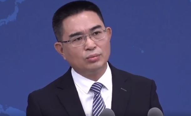 中國國台辦發言人陳斌華主持記者會(圖/翻攝畫面)