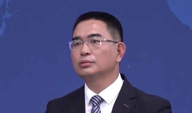 中國國台辦發言人陳斌華主持記者會(圖/翻攝畫面)