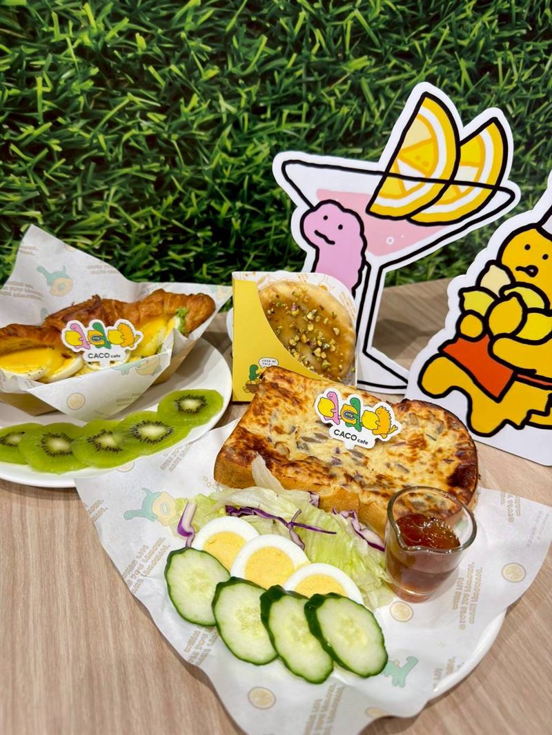 呼應「檸檬果園」夏日盛宴,CACO cafe推出多款聯名餐點。(圖/品牌業者提供)