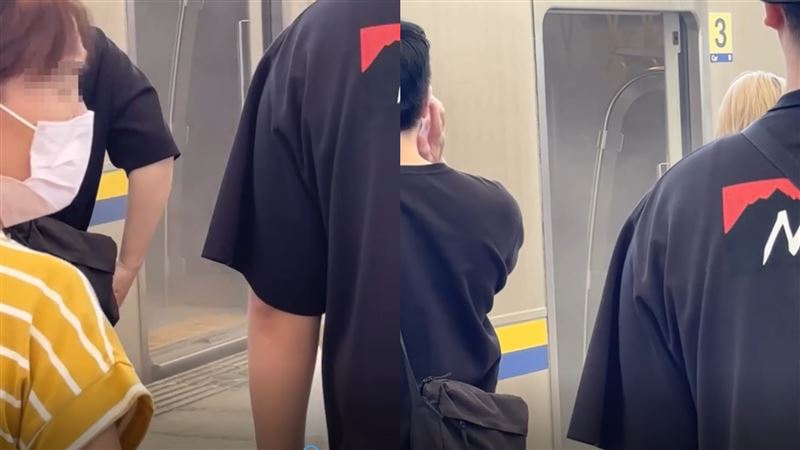 現場畫面可見車廂內煙霧迷漫,詳細原因仍待釐清。(圖/網友dolidozi_0801授權提供)