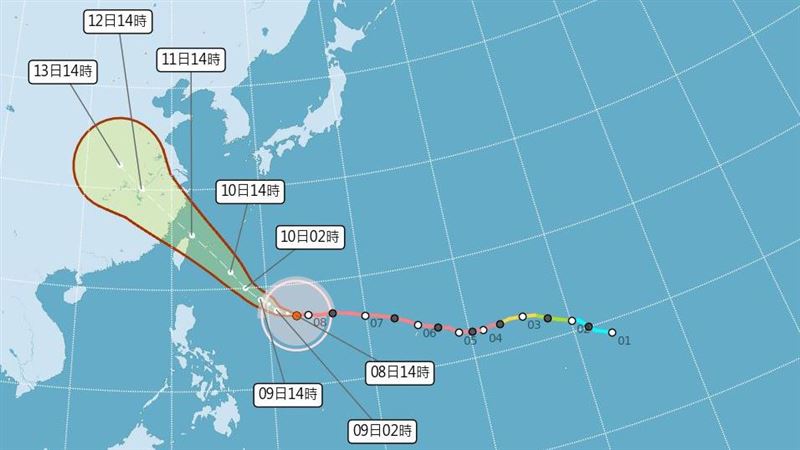巴威路徑往北修不排除登陸　明2地先炸雨