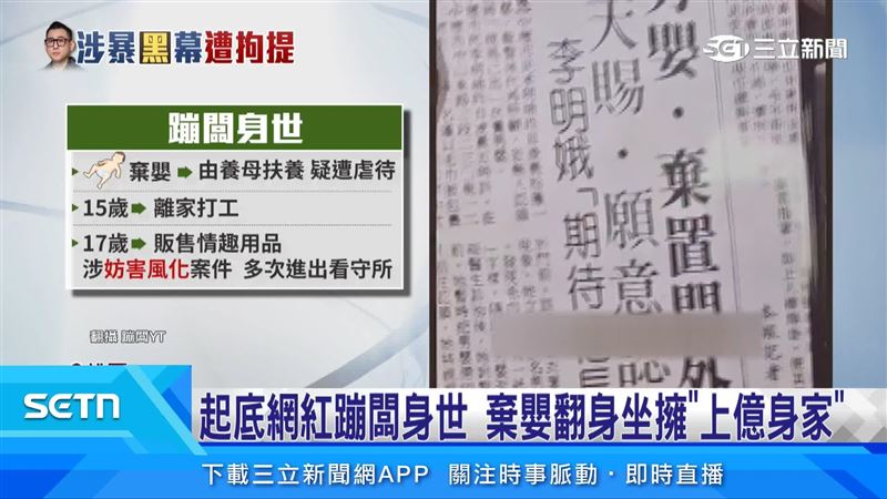 蹦闆嬰兒時曾登上社會新聞。(翻攝蹦闆YT)