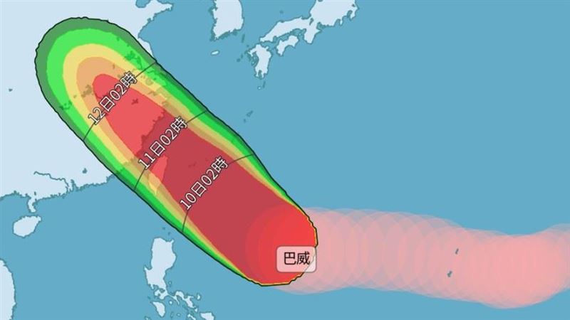 颱風假穩了？巴威暴風侵襲率曝最高飆100%
