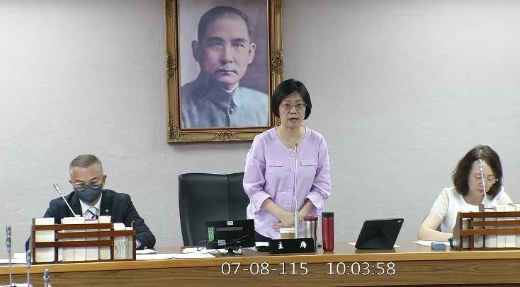 對於佀廣洋霸凌案,翁曉玲稱,浪子回頭金不換(圖/翻攝自立法院IVOD)