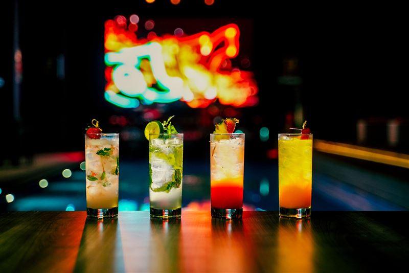 吧檯提供各式特調飲品