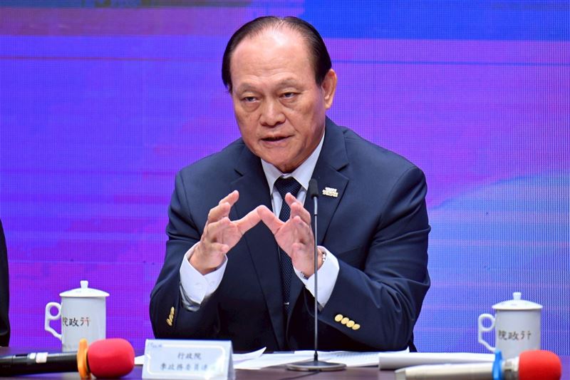 行政院政務委員季連成今(9)日出席院會後記者會。(圖/行政院提供)