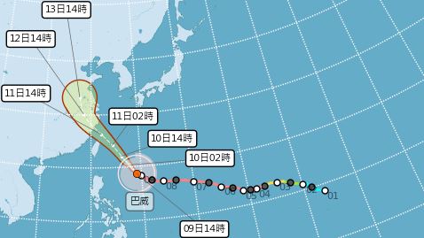 連放2天颱風假?台灣人看完巴威路徑開嗆