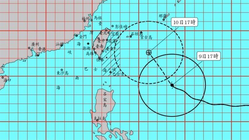 新/強颱巴威加速了 不排除登陸東北角